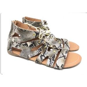 Woman’s animal print sandal